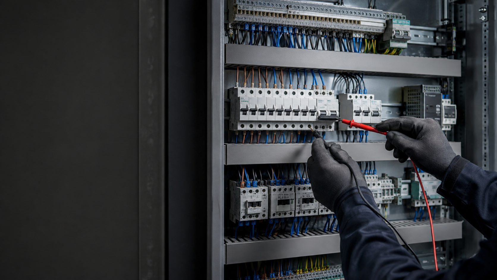 Elektrische verdeelinrichting als tijdelijk sfeerbeeld voor elektrotechnische installaties